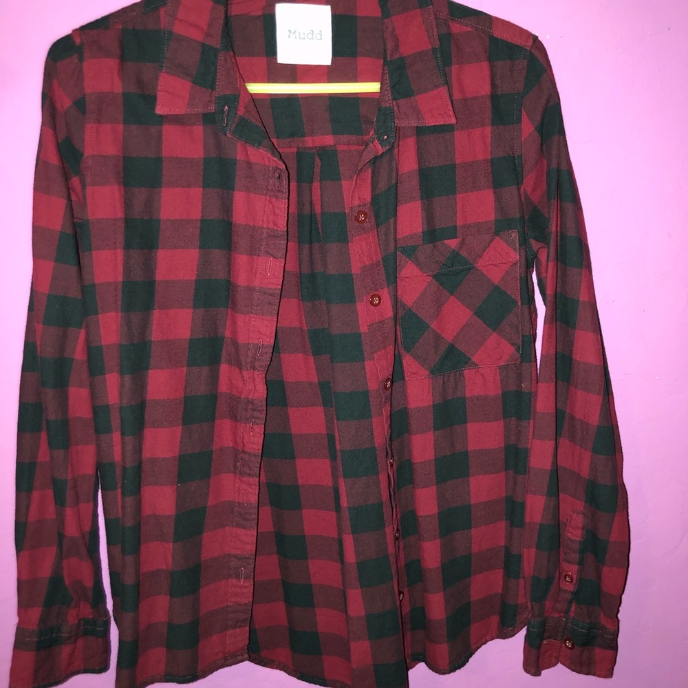 Flannel/plaid button down shirts
